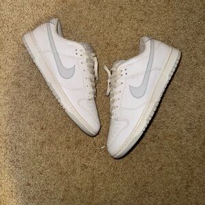 Nike Dunk Low Retro White and Gray Men's Sneakers